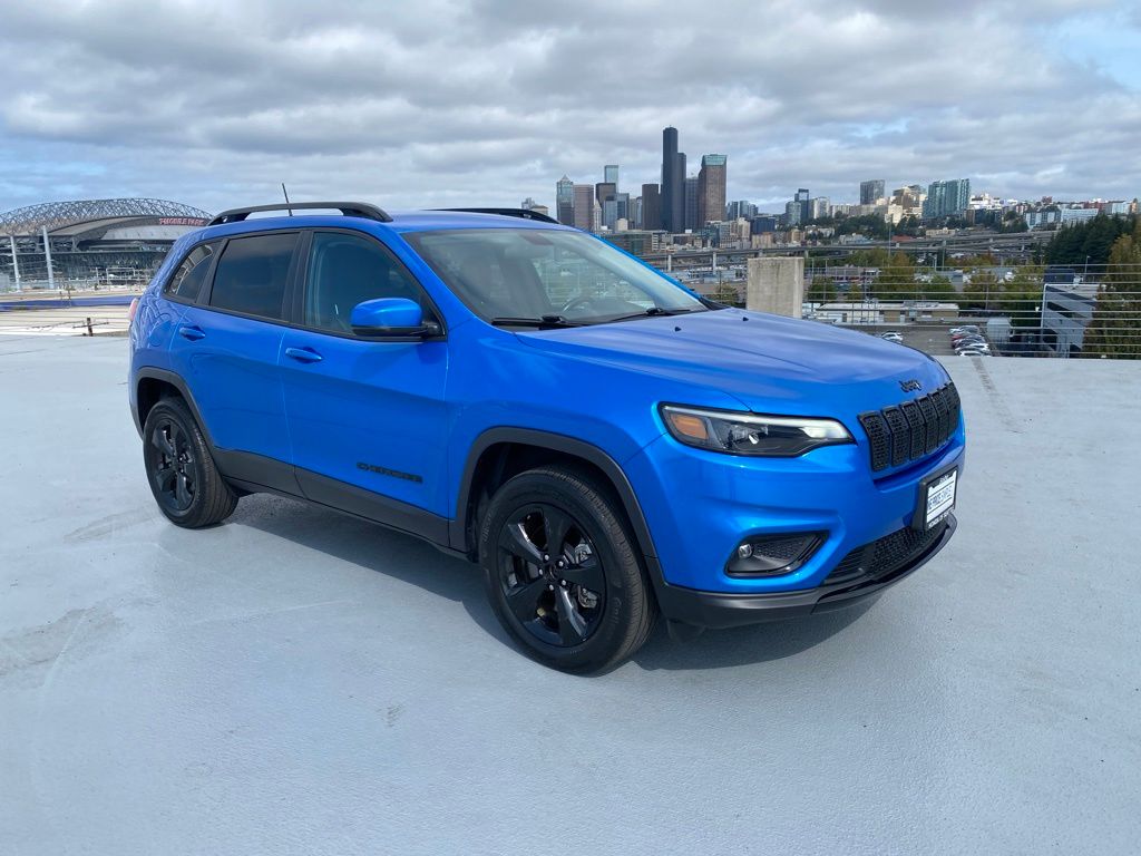 Hydro Blue Pearlcoat 2020 Jeep Cherokee SUV / Crossover Four-Wheel Drive 9-Speed Automatic