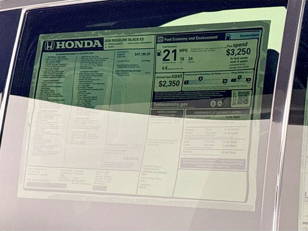 2026 Honda Ridgeline Black Edition