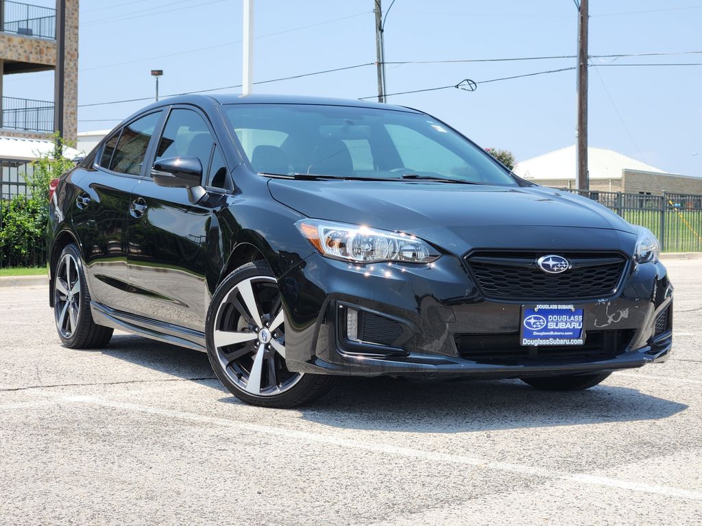 Crystal Black Silica 2018 Subaru Impreza Sedan All-Wheel Drive Continuously Variable Transmission