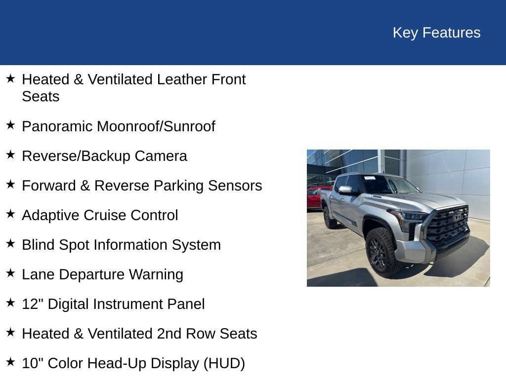 2025 Toyota Tundra Hybrid Platinum Hybrid CrewMax 5.5' Bed