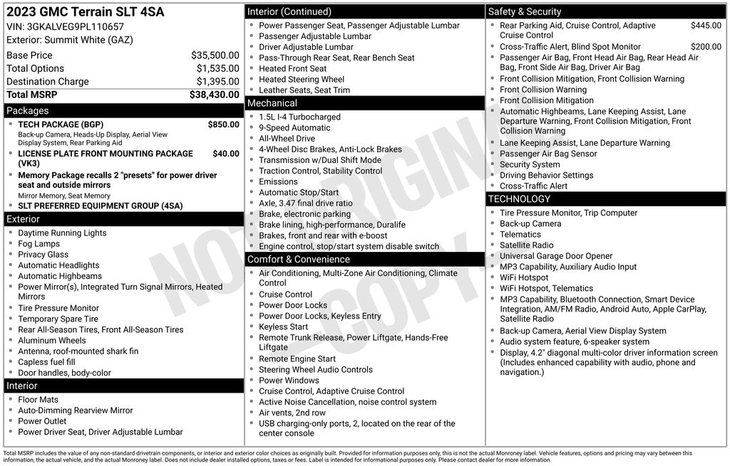 2023 GMC Terrain SLT