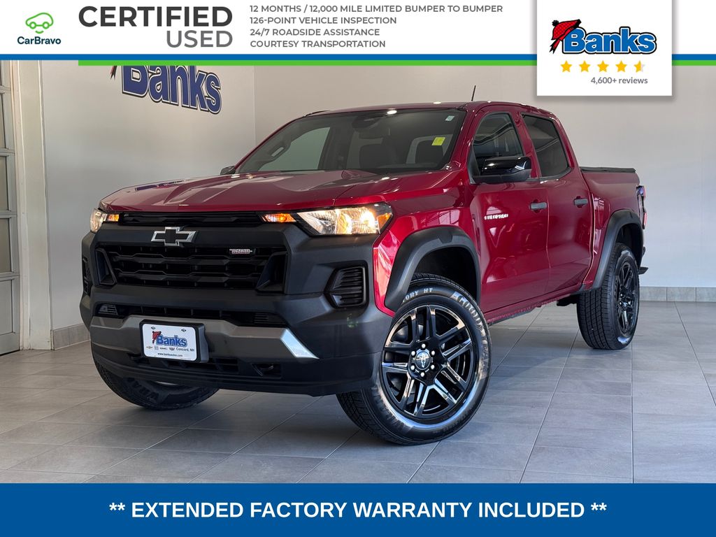 Radiant Red Tintcoat 2023 Chevrolet Colorado Pickup Truck Four-Wheel Drive 8-Speed Automatic