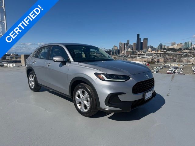 Lunar Silver Metallic 2024 Honda HR-V LX AWD SUV / Crossover All-Wheel Drive Continuously Variable Transmission