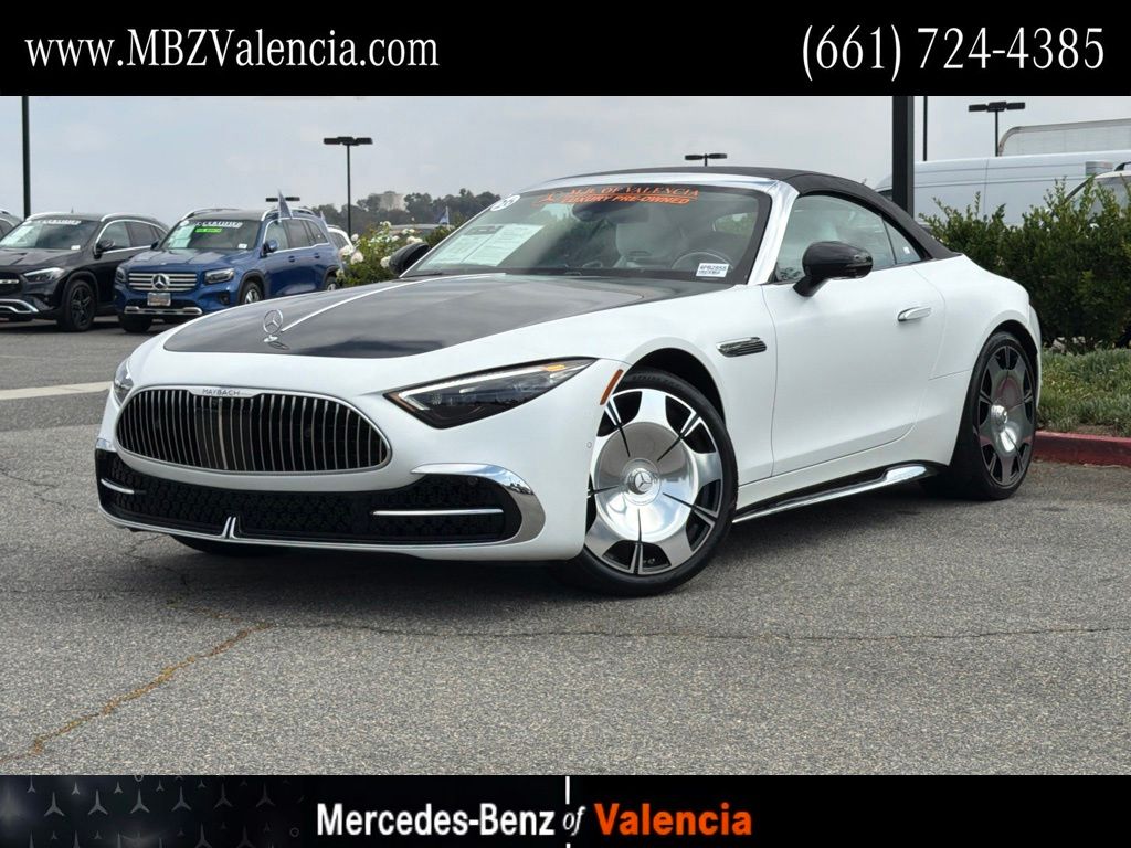 Moonlight White Magno 2026 Mercedes-Benz SL-Class Convertible All-Wheel Drive 9-Speed Automatic