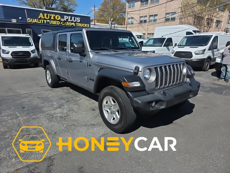 Billet Silver Metallic Clearcoat 2020 Jeep Gladiator Sport Crew Cab 4WD Pickup Truck Four-Wheel Drive 8-Speed Automatic