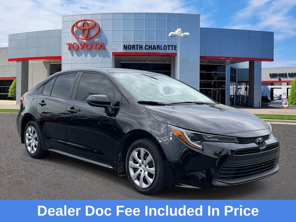 Midnight Black Metallic 2025 Toyota Corolla LE FWD Sedan Front-Wheel Drive Continuously Variable Transmission