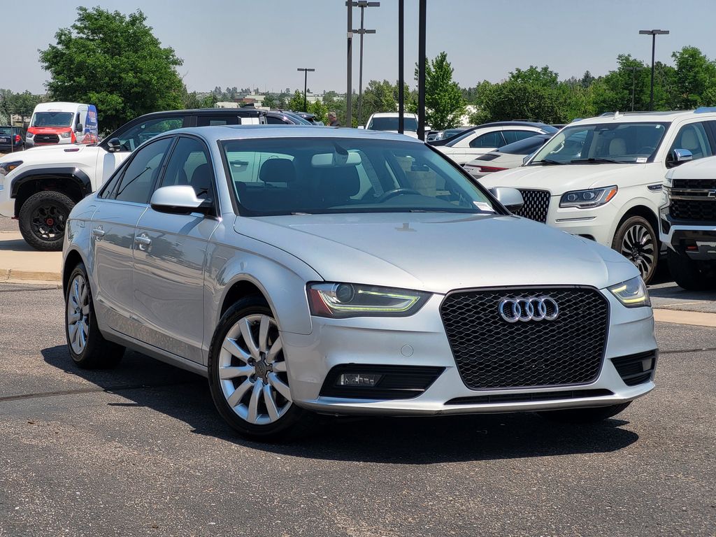Ice Silver Metallic 2013 Audi A4 Sedan All-Wheel Drive 8-Speed Automatic
