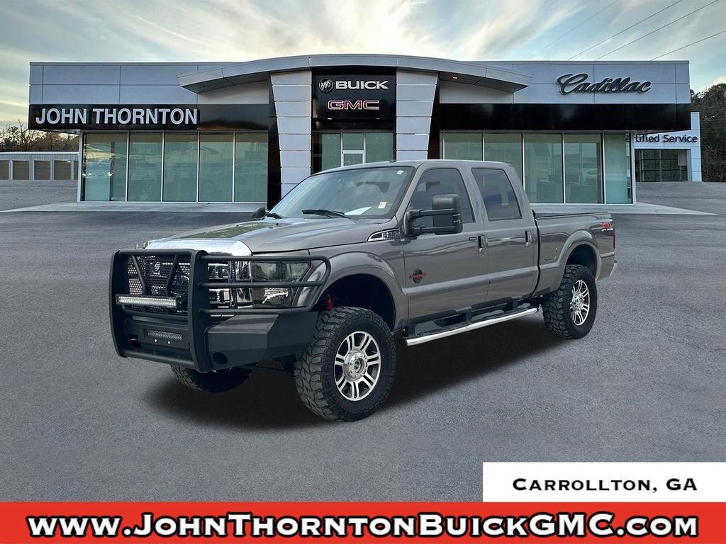 Sterling Gray Metallic 2013 Ford F-250 Super Duty Lariat Crew Cab 4WD Pickup Truck Four-Wheel Drive 6-Speed Automatic Overdrive