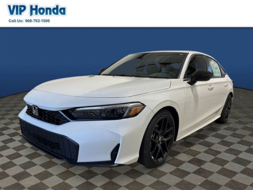 Gray (Platinum) 2026 Honda Civic Sport FWD Sedan Front-Wheel Drive Continuously Variable Transmission