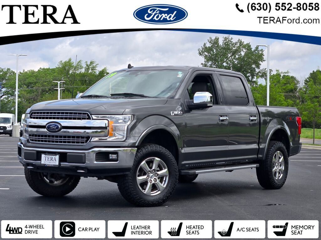 Gray (Magnetic) 2019 Ford F-150 Lariat SuperCrew 4WD Pickup Truck Four-Wheel Drive Automatic