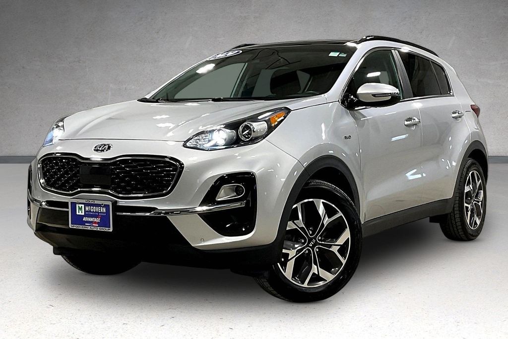 Sparkling Silver 2020 Kia Sportage EX AWD SUV / Crossover All-Wheel Drive 6-Speed Automatic Overdrive