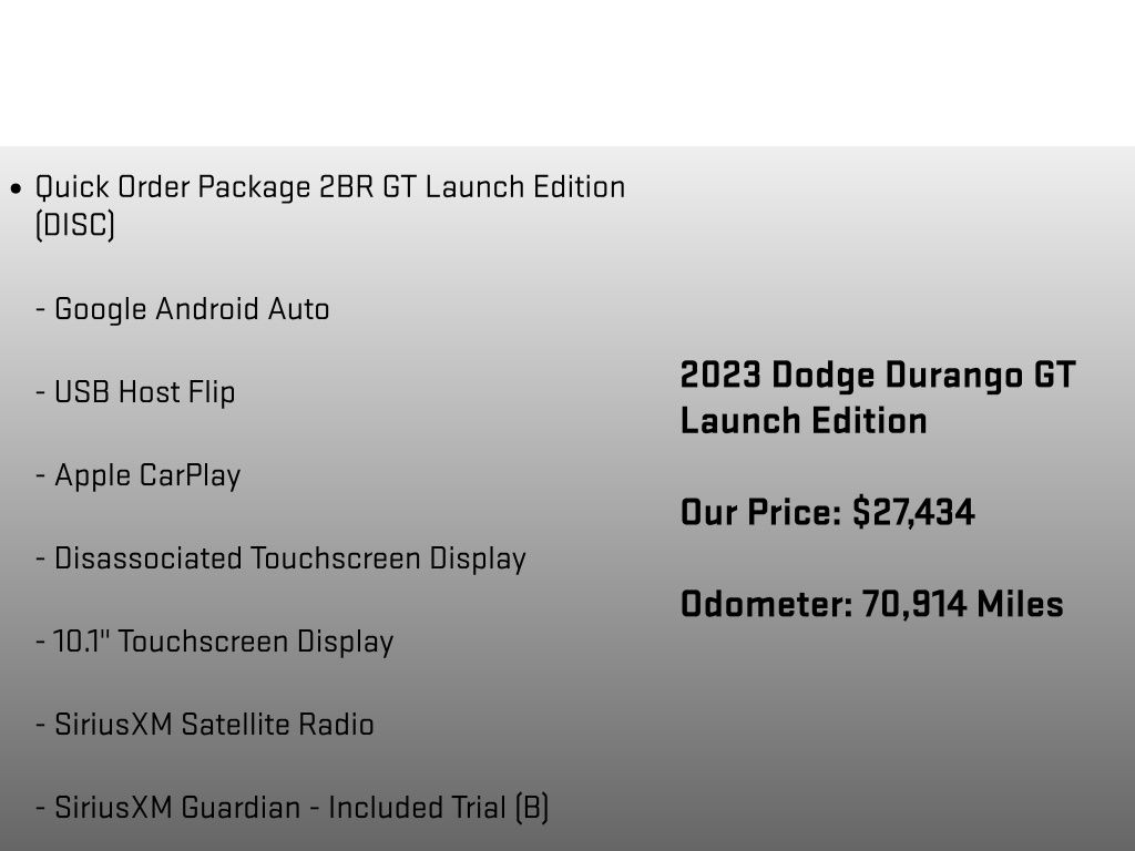2023 Dodge Durango GT Gray at Sutliff Volkswagen