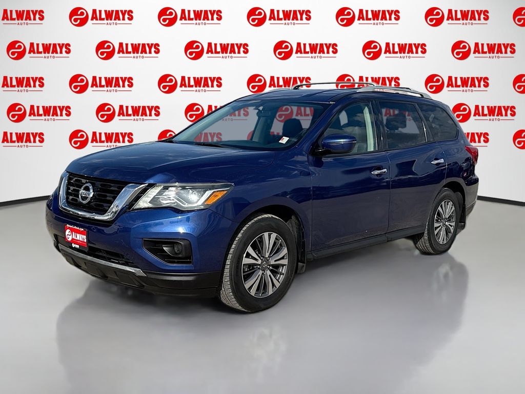 Caspian Blue Metallic 2020 Nissan Pathfinder S FWD SUV / Crossover Front-Wheel Drive Continuously Variable Transmission