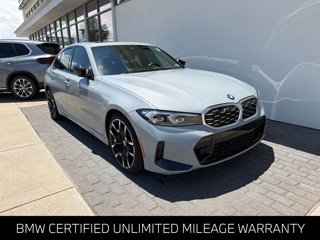 Gray (Brooklyn Grey Metallic) 2025 BMW 3 Series Sedan All-Wheel Drive 8-Speed Automatic
