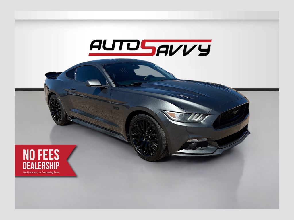 Gray (Magnetic) 2017 Ford Mustang Coupe Rear-Wheel Drive 6-Speed Manual