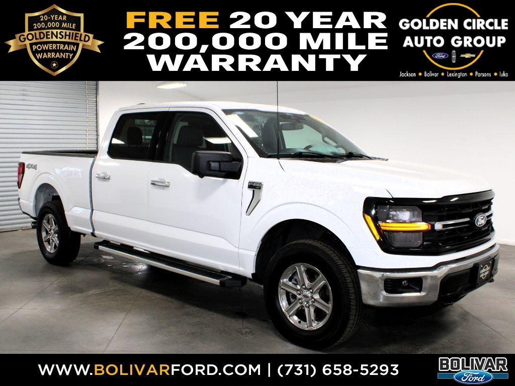 Oxford White 2024 Ford F-150 XLT SuperCrew 4WD Pickup Truck Four-Wheel Drive Automatic