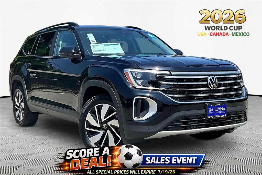 Black 2026 Volkswagen Atlas SUV / Crossover Front-Wheel Drive 8-Speed Automatic