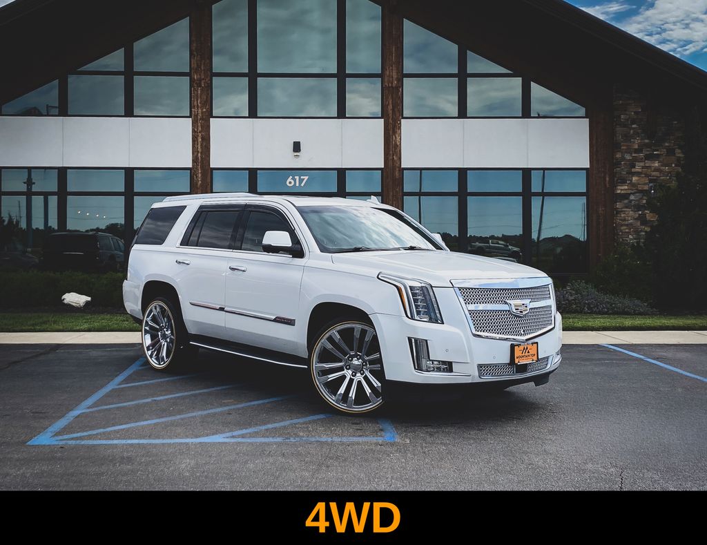 Crystal White Tricoat 2016 Cadillac Escalade SUV / Crossover Four-Wheel Drive 8-Speed Automatic
