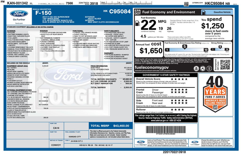 Certified Used 2017 Silver Ford XLT image 5
