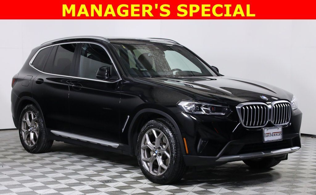 Jet Black 2022 BMW X3 xDrive30i AWD SUV / Crossover All-Wheel Drive 8-Speed Automatic