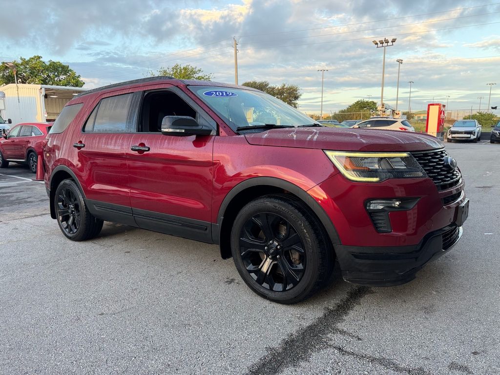Ruby Red Metallic Tinted Clearcoat 2019 Ford Explorer SUV / Crossover All-Wheel Drive 6-Speed Automatic