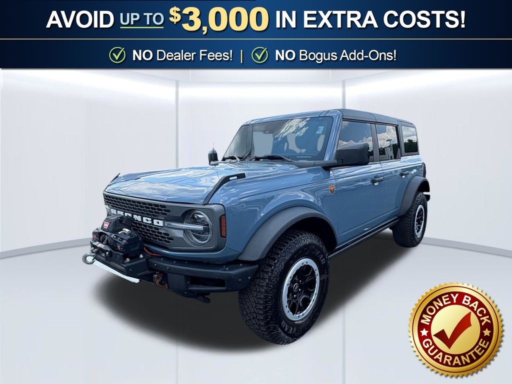 Blue (Azure Gray Metallic) 2024 Ford Bronco SUV / Crossover Four-Wheel Drive Automatic