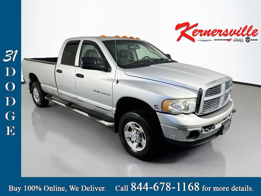 Bright Silver Metallic 2005 Dodge RAM 3500 Pickup Truck Four-Wheel Drive Automatic