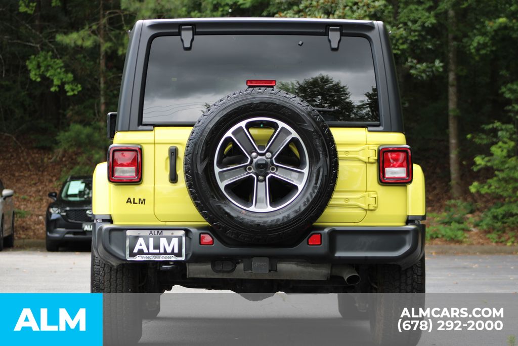 Used 2023 Yellow Jeep Sahara image 6