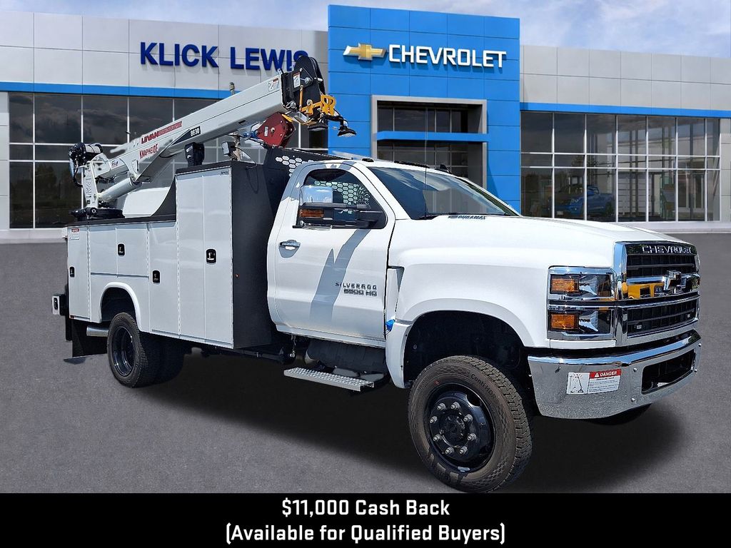 2024 Chevrolet Silverado 6500HD  White at Klick Lewis Buick Chevrolet