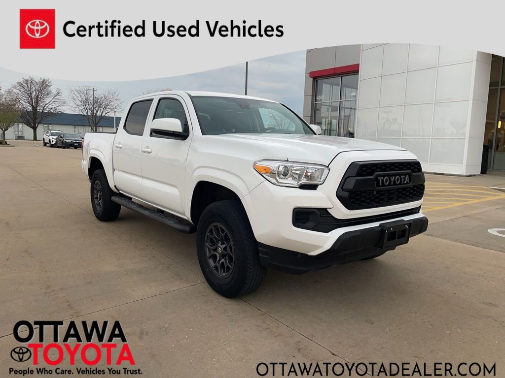 Ice Cap 2023 Toyota Tacoma SR V6 Double Cab 4WD Pickup Truck Four-Wheel Drive 6-Speed Automatic