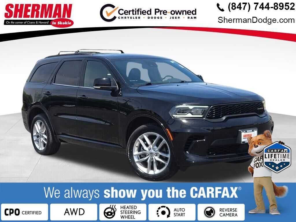 DB Black Crystal Clearcoat 2024 Dodge Durango SUV / Crossover All-Wheel Drive 8-Speed Automatic