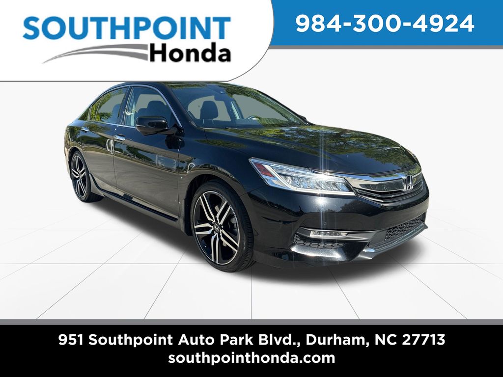 Crystal Black Pearl 2016 Honda Accord Touring Sedan 6-Speed Automatic