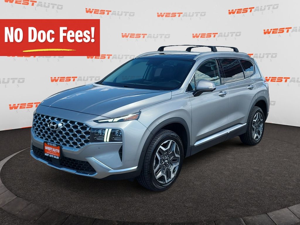 Shimmering Silver Pearl 2022 Hyundai Santa Fe SUV / Crossover All-Wheel Drive Automatic