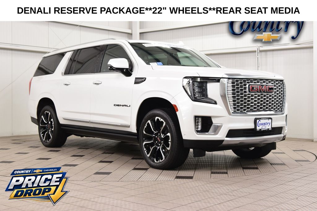 White Frost 2023 GMC Yukon XL SUV / Crossover Four-Wheel Drive Automatic