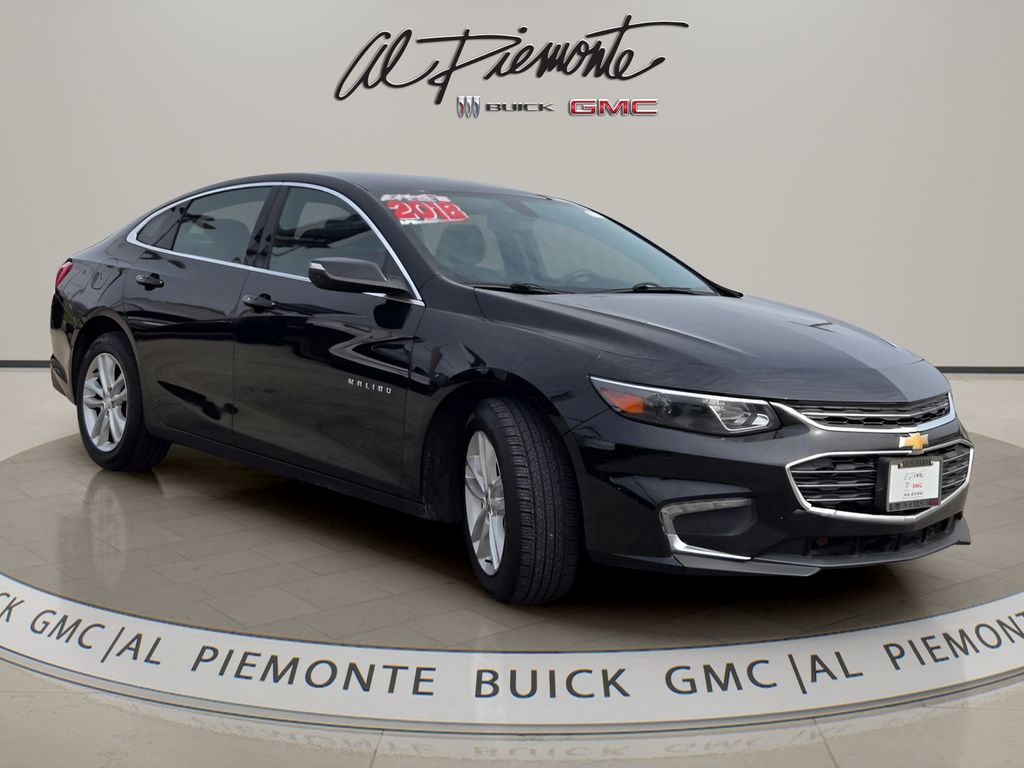 Black Metallic 2018 Chevrolet Malibu LT FWD Sedan Front-Wheel Drive 6-Speed Automatic