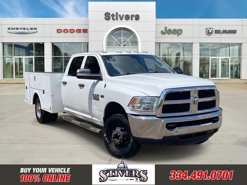 Bright White Clearcoat 2018 RAM 3500 Chassis Pickup Truck 4X2 6-Speed Automatic