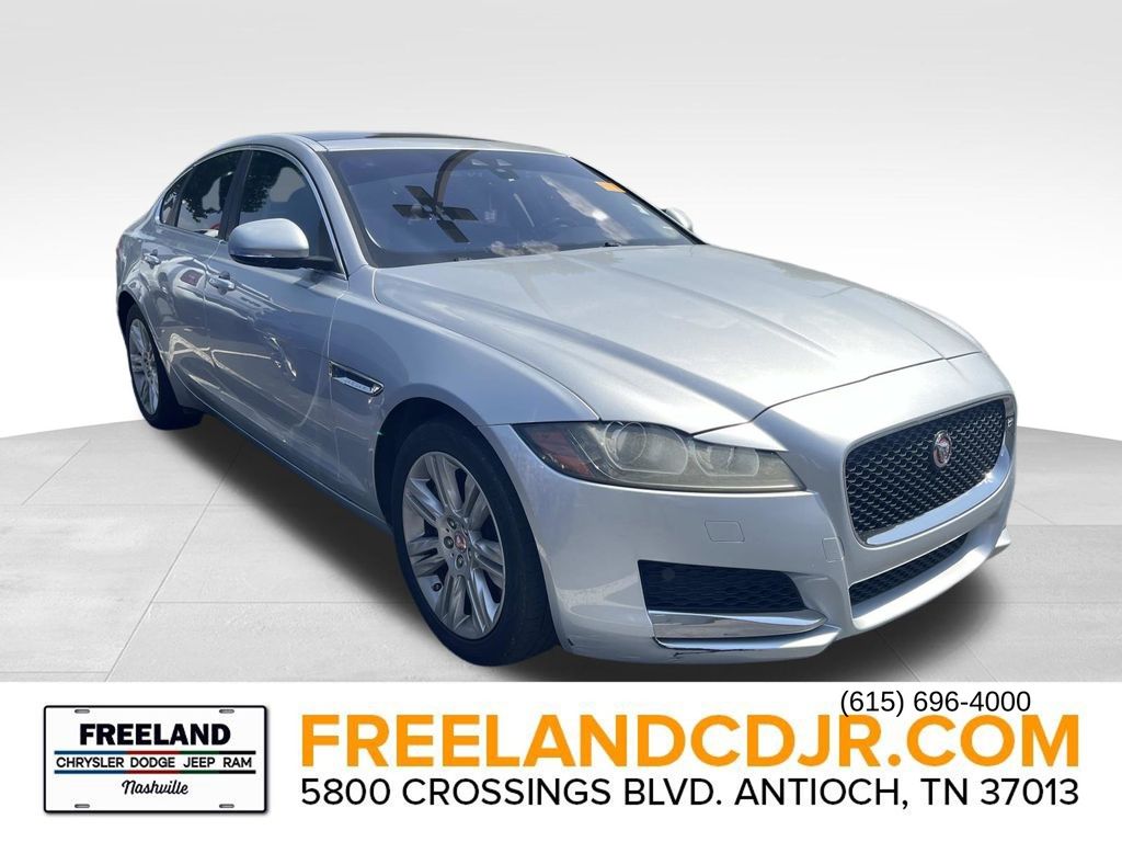 Silver 2017 Jaguar XF Sedan All-Wheel Drive 8-Speed Automatic