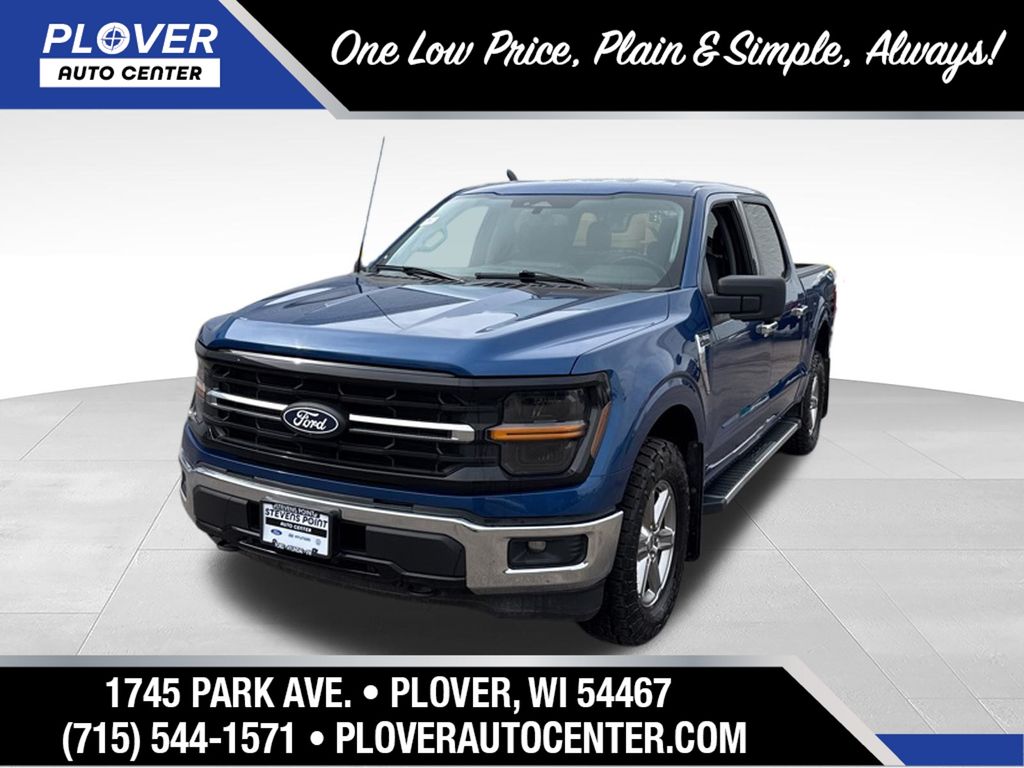 Atlas Blue Metallic 2024 Ford F-150 Pickup Truck Four-Wheel Drive Automatic