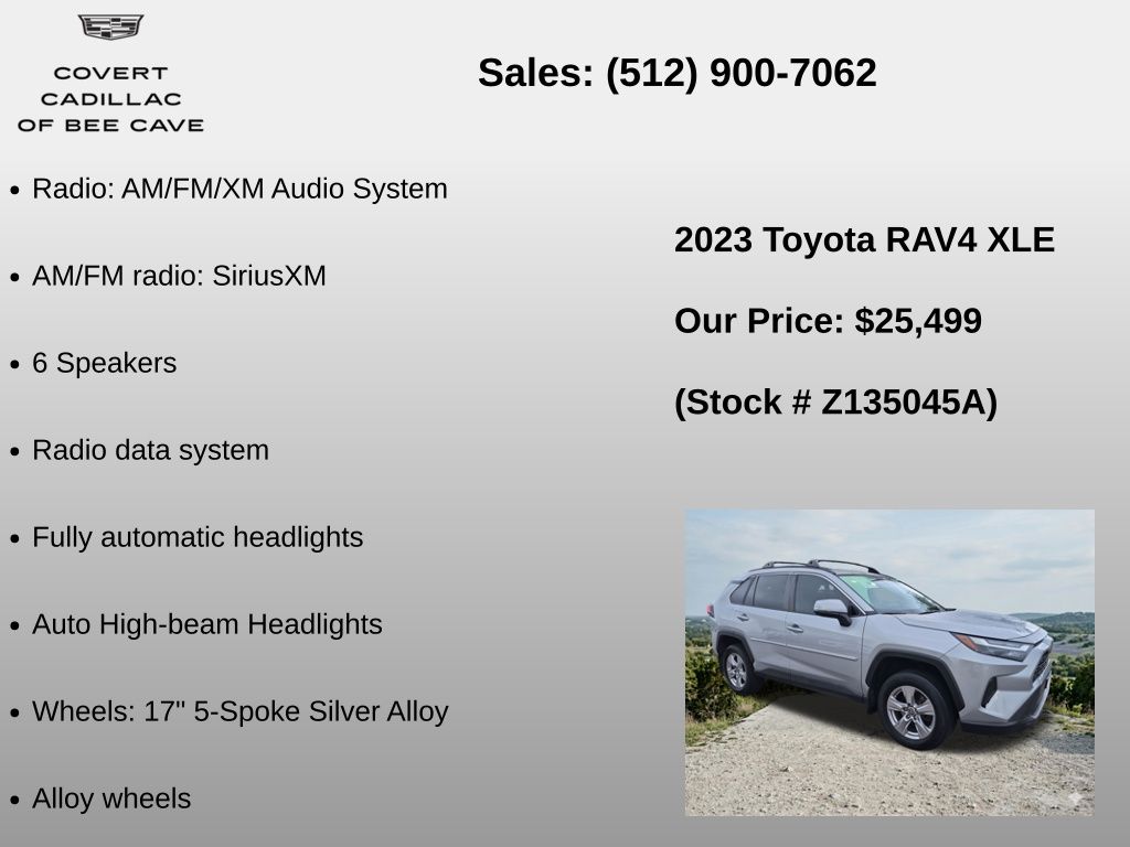 Used Car 2023 Toyota Rav4  Xle For Sale Under $30,000 In Austin, Texas