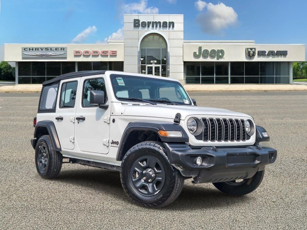 Bright White Clearcoat 2025 Jeep Wrangler SUV / Crossover Four-Wheel Drive 8-Speed Automatic