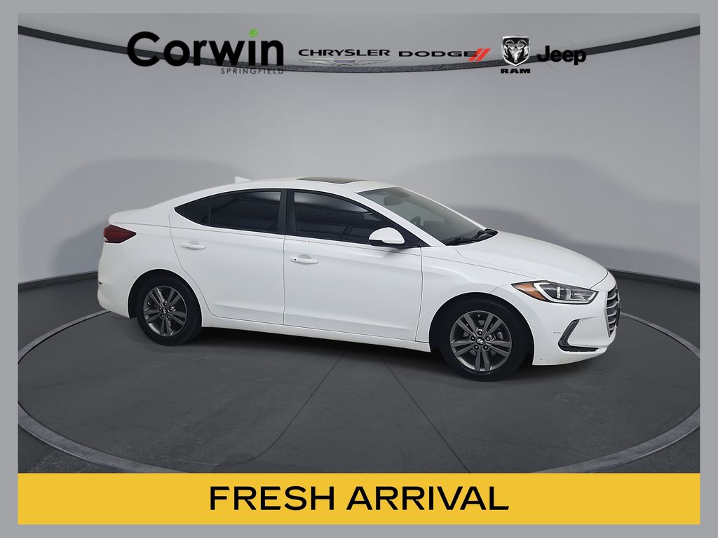 Quartz White Pearl 2018 Hyundai Elantra Sedan Front-Wheel Drive 6-Speed Automatic