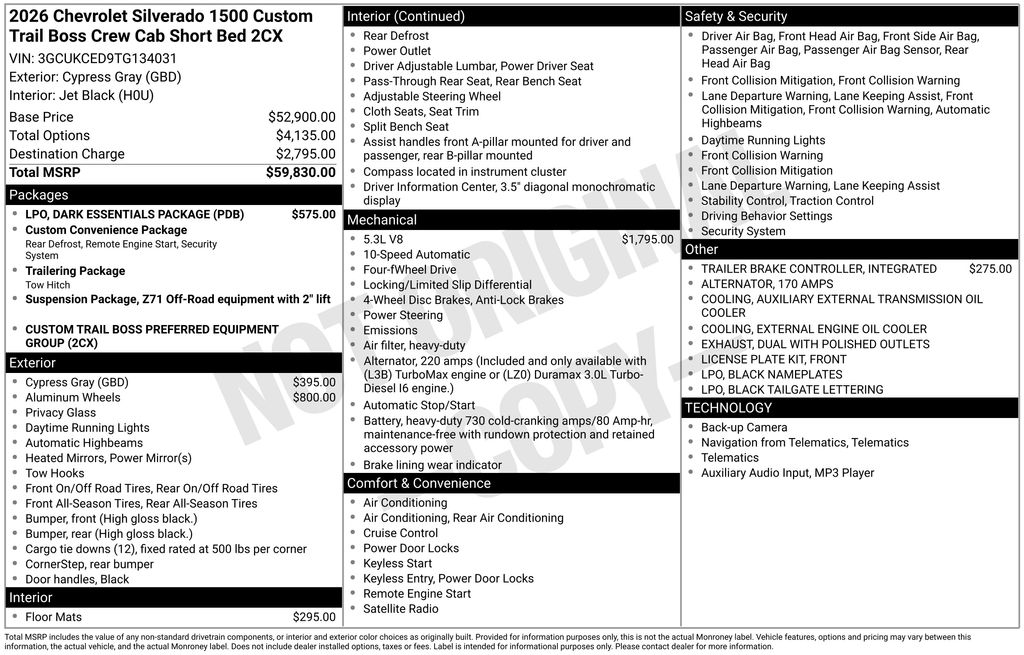 Used 2026 Chevrolet Silverado 1500 Truck