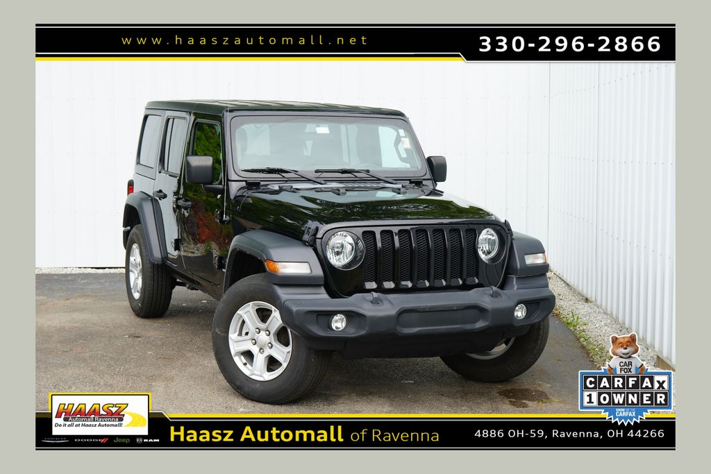 Black Clearcoat 2022 Jeep Wrangler Unlimited Sport S 4WD SUV / Crossover Four-Wheel Drive 8-Speed Automatic