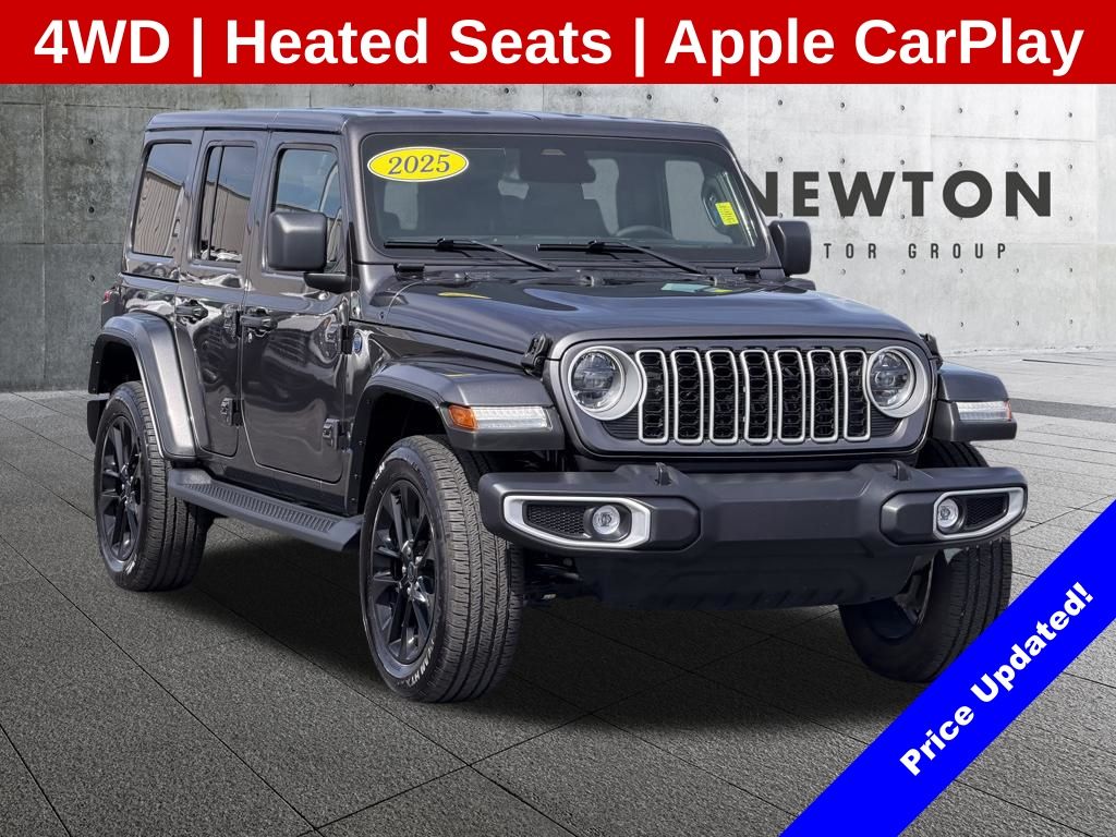 Gray (Granite Crystal Metallic Clearcoat) 2025 Jeep Wrangler 4xe Sahara 4WD SUV / Crossover Four-Wheel Drive 8-Speed Automatic
