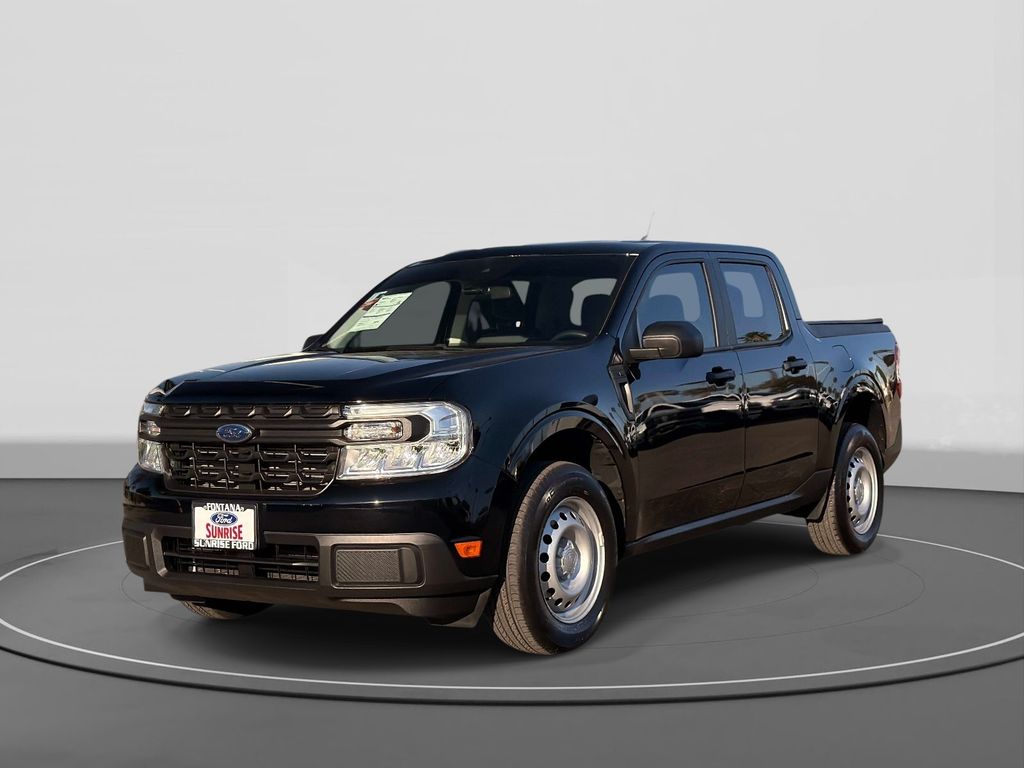 Shadow Black 2024 Ford Maverick XL SuperCrew FWD Pickup Truck Front-Wheel Drive Continuously Variable Transmission
