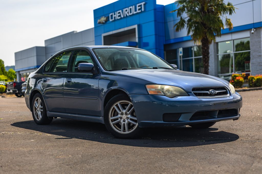 Blue 2005 Subaru Legacy Sedan All-Wheel Drive 4-Speed Automatic Overdrive