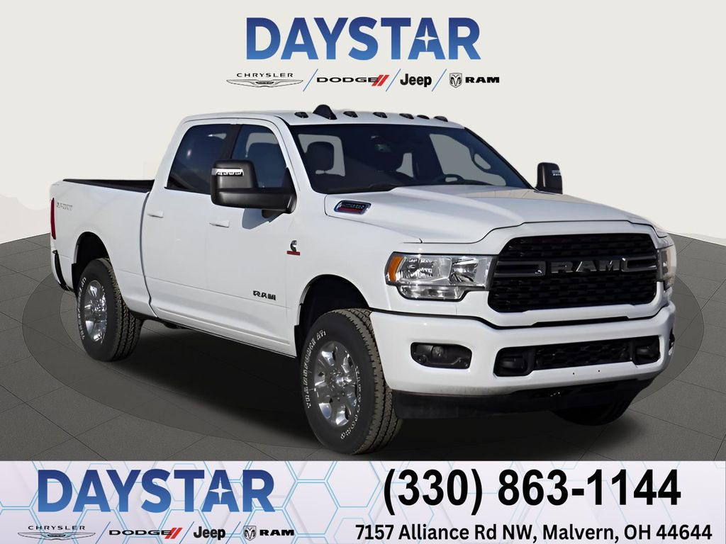 Bright White Clearcoat 2024 RAM 2500 Pickup Truck Four-Wheel Drive 6-Speed Automatic