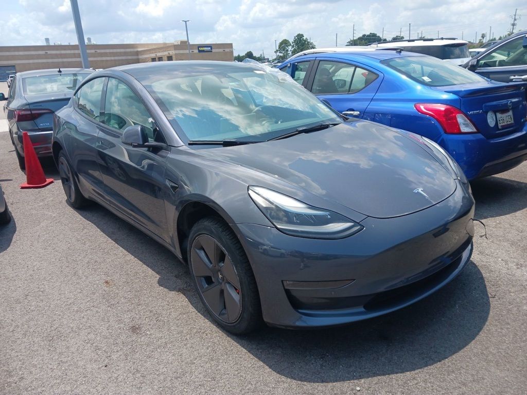 Midnight Silver Metallic 2022 Tesla Model 3 Sedan All-Wheel Drive 1-Speed Automatic