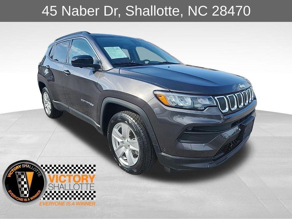 Gray (Granite Crystal Metallic Clearcoat) 2022 Jeep Compass SUV / Crossover Four-Wheel Drive 9-Speed Automatic
