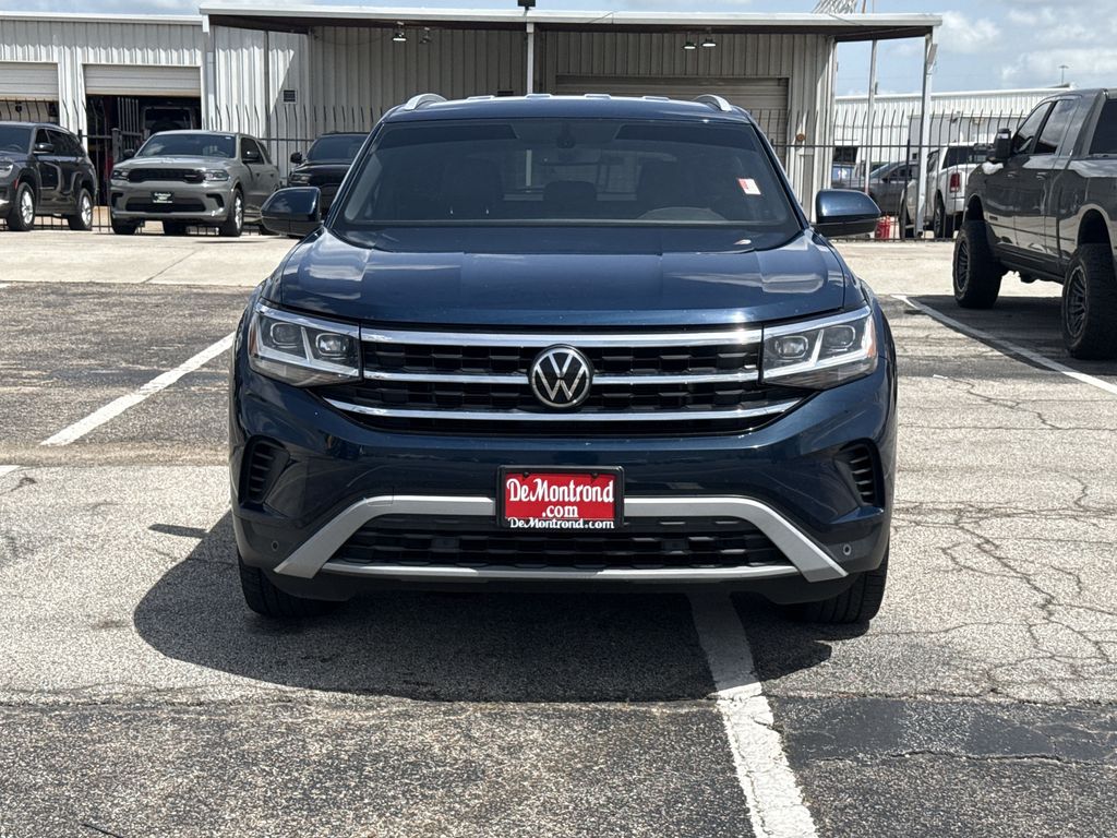 2022 Volkswagen Atlas Cross Sport 3.6L V6 SE w/Technology Blue at DeMontrond Auto Country
